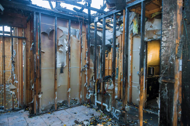 Professional Fire Damage Repair technician working in Liberty Corner, NJ